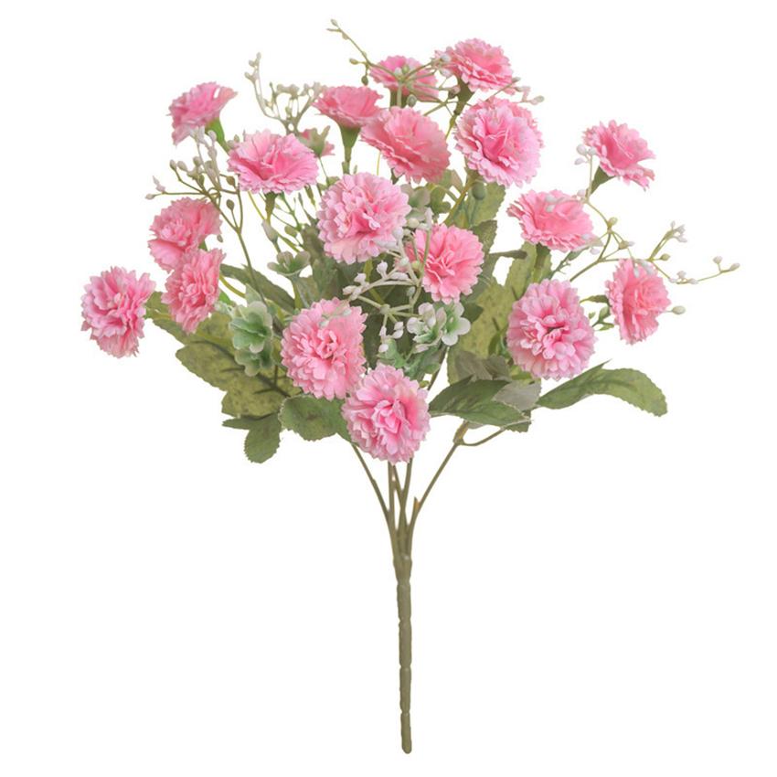 

Artificial Flower Silk embroidered ball Home Christmas Party Living Room Vase table Decoration Scrapbook Wedding Bride Bouquet 2pcs глибокий рожевий колір