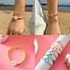 Soft Clay Flower Handmade Bracelet For Women With Adjustable Fit And Floral Design