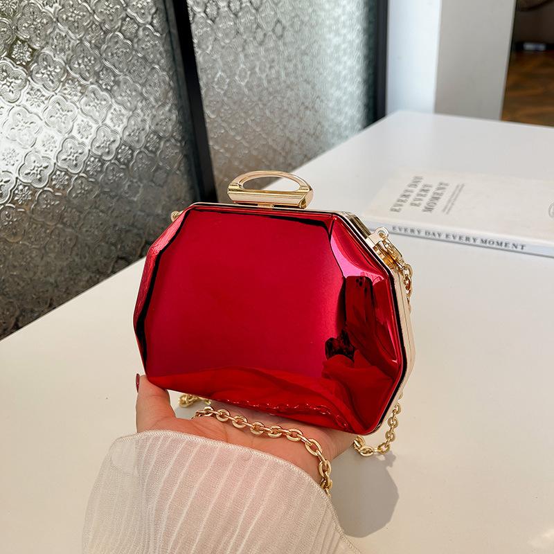 Acrylic bag 2025 new European and American fashion candy color foreign style versatile women's chain crossbody dinner bag tide