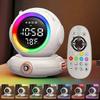 2026 New 1pc Smart Wake Up Light Alarm Clock with Sunrise Simulation, Dual Alarms, FM Radio, Wireless Speaker, 8-Level Dimmable Sunrise/Light, Soothin