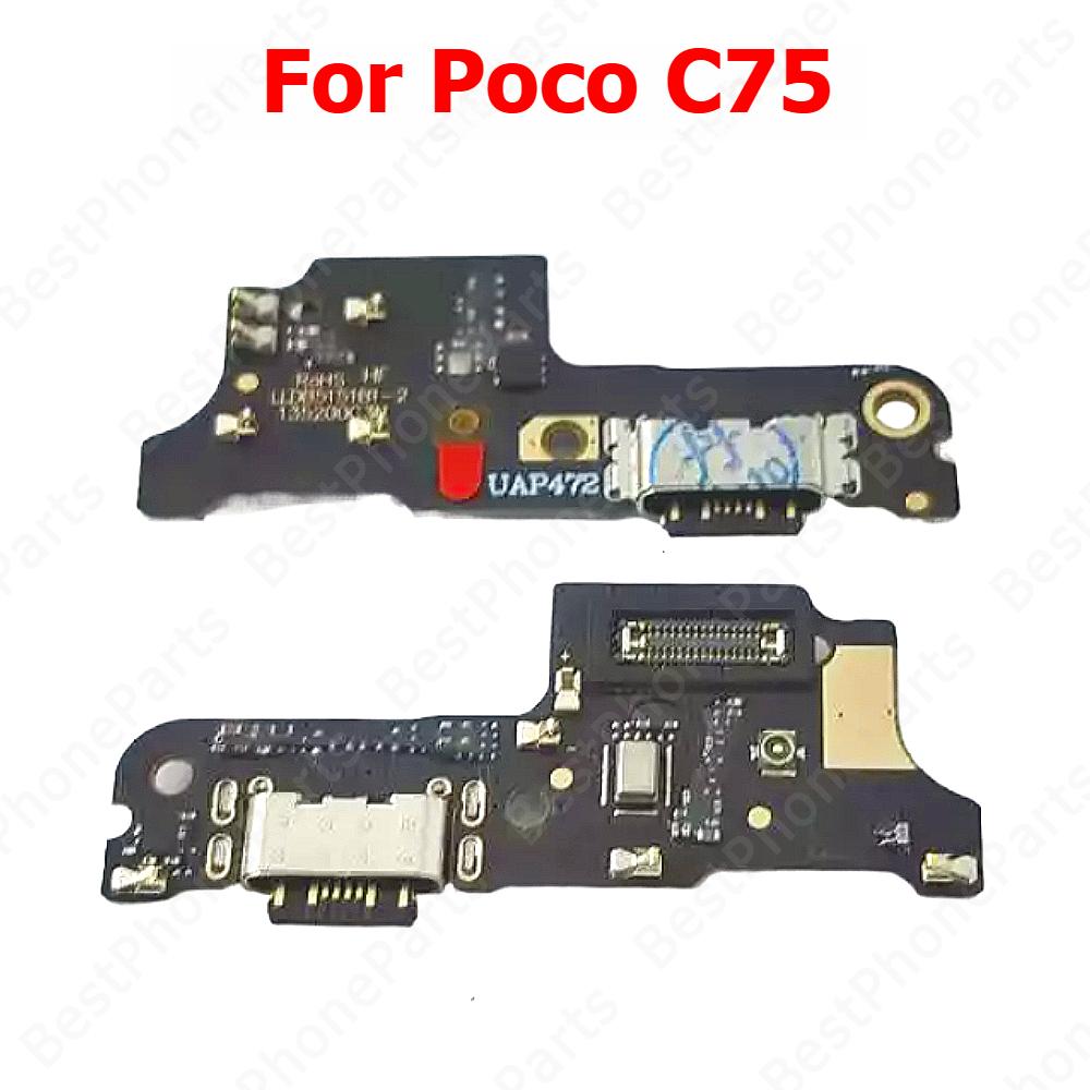 

Charge Board For Xiaomi Poco C75 C65 C40 C3 Charging Port Usb Connector PCB Dock Plate Socket Mobile Phone Parts Poco C75