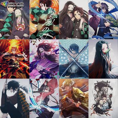 5D DIY Diamond Painting Demon Slayer: Kimetsu No Yaiba Cross Stitch Diamond Art Embroidery  Mosaic Home Deco