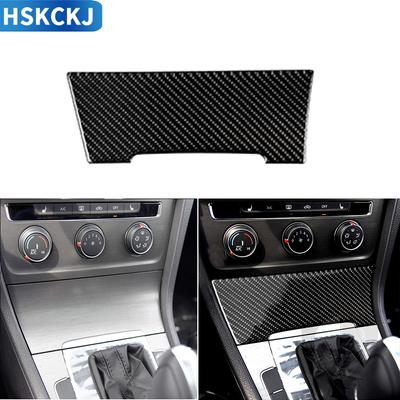 Carbon Fiber For Volkswagen VW Golf 7 MK7 2013 2014 2015 2016 2017 Stickers Central Cigarette Lighter Interior Car