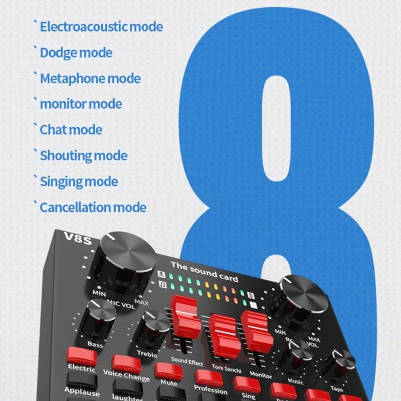 Professional Sound Interfaces For Studio Recording And Live Streaming With Low Noise High Fidelitys Sound Effects Builts In Reverbs