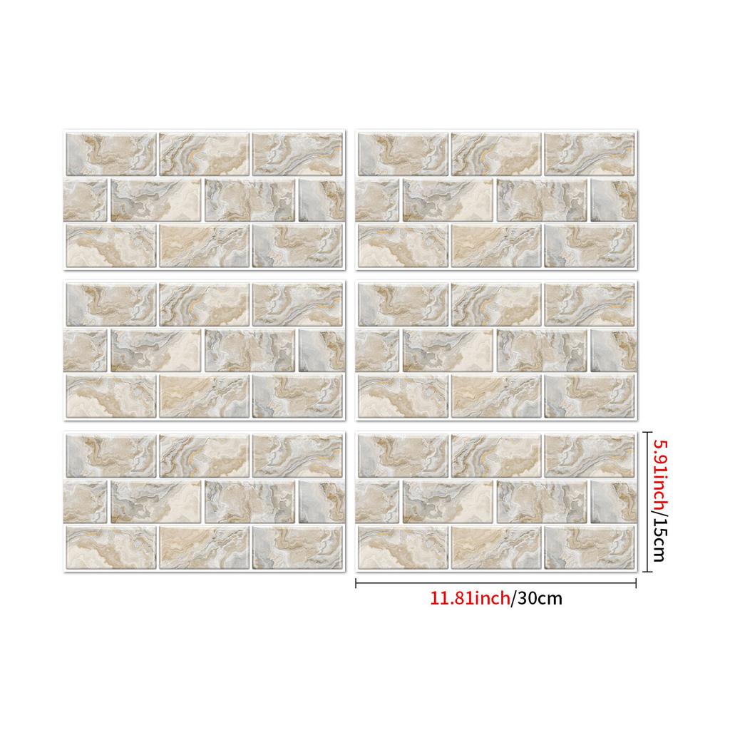 Industrial Style Retro American Tile Sticker, Self-Adhesive Waterproof Pvc Wall Decoration Kitchen Bedroom Wall Sticker Wallpaper