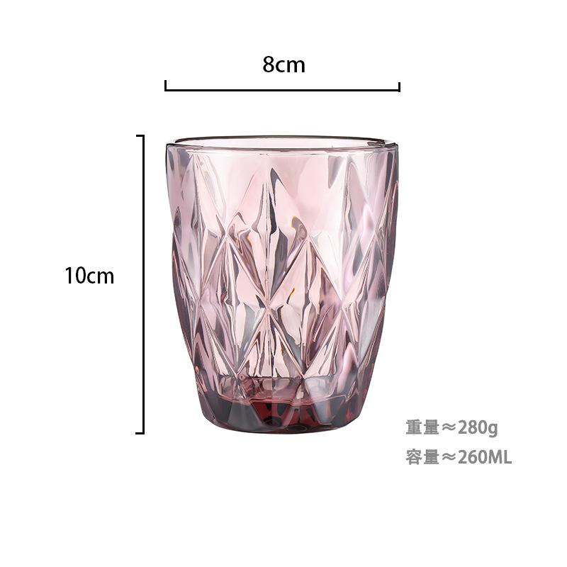260 ml Water Glass for Juice Beer Tea Milk Wine Drinking Drinkware for Cold Drink Glasses Family and Friends Party