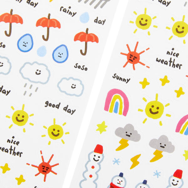 Bullet Journaling Daily Weather Forecast Planner Seal Stickers