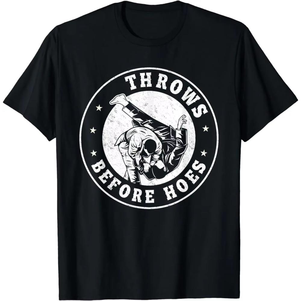 

Смешная идея для подарка Джиу-джитсу Дзюдо Боевые искусства Футболка Мужская одежда Винтажная футболка Графические футболки Camisetas XXXXXL чёрный