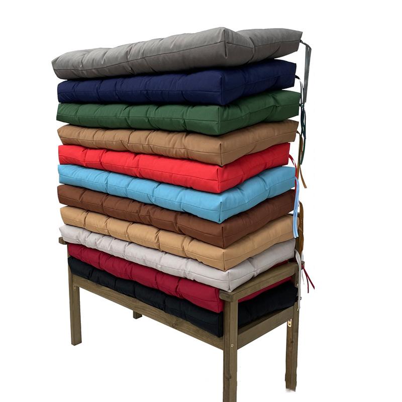 3 Seater Home Garden Lounger Bench Cushion Outdoor Patio Park Swing Chair Cushions Classic Solid Color Long Pillow Cushions