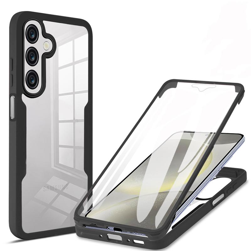 360 Full Body Protection Clear Case For Samsung Galaxy A20 A21 A22 A23 A24 A25 A26 Double Sided Front Screen Shockproof Cover