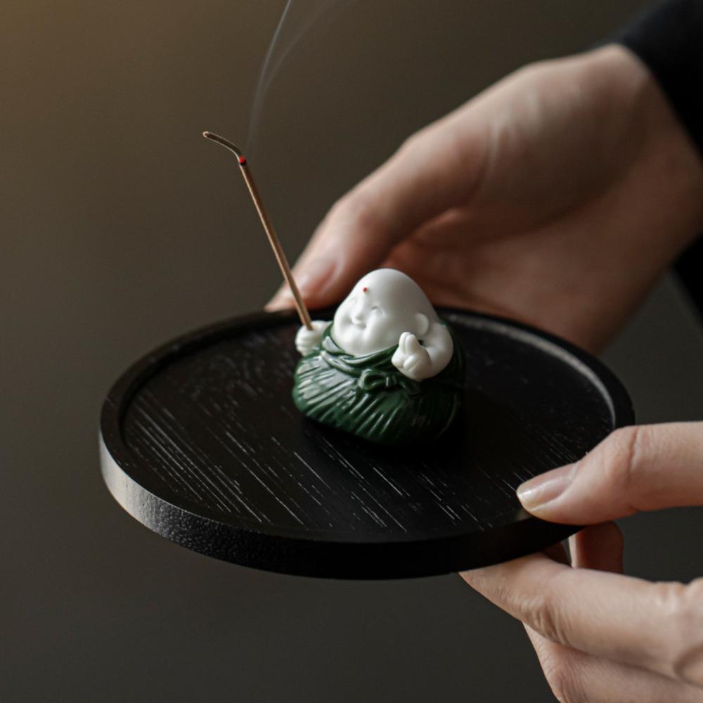 

Zongzi Censer Zongzi Censer Home Decor Fragrance Holder Creative Aroma Diffuser Gift cyan-single one
