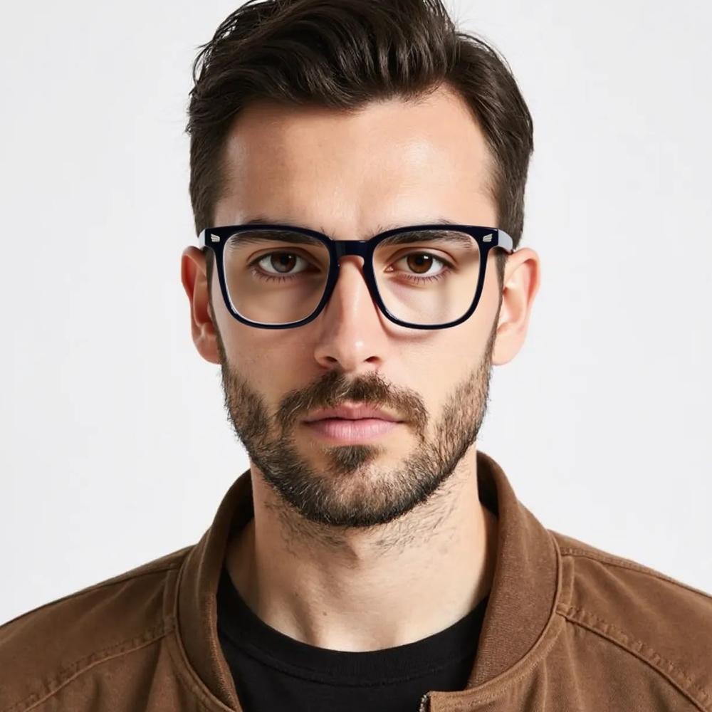 Classic Square Photochromic Reading Glasses for Men Women Retro Black Presbyopic Anti Blue Light Eyewear