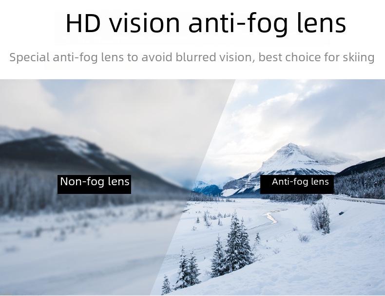 HD Double-Layer Anti-Fog Ski Goggles with Myopia Support – Breathable & Windproof Eye Protection Gear