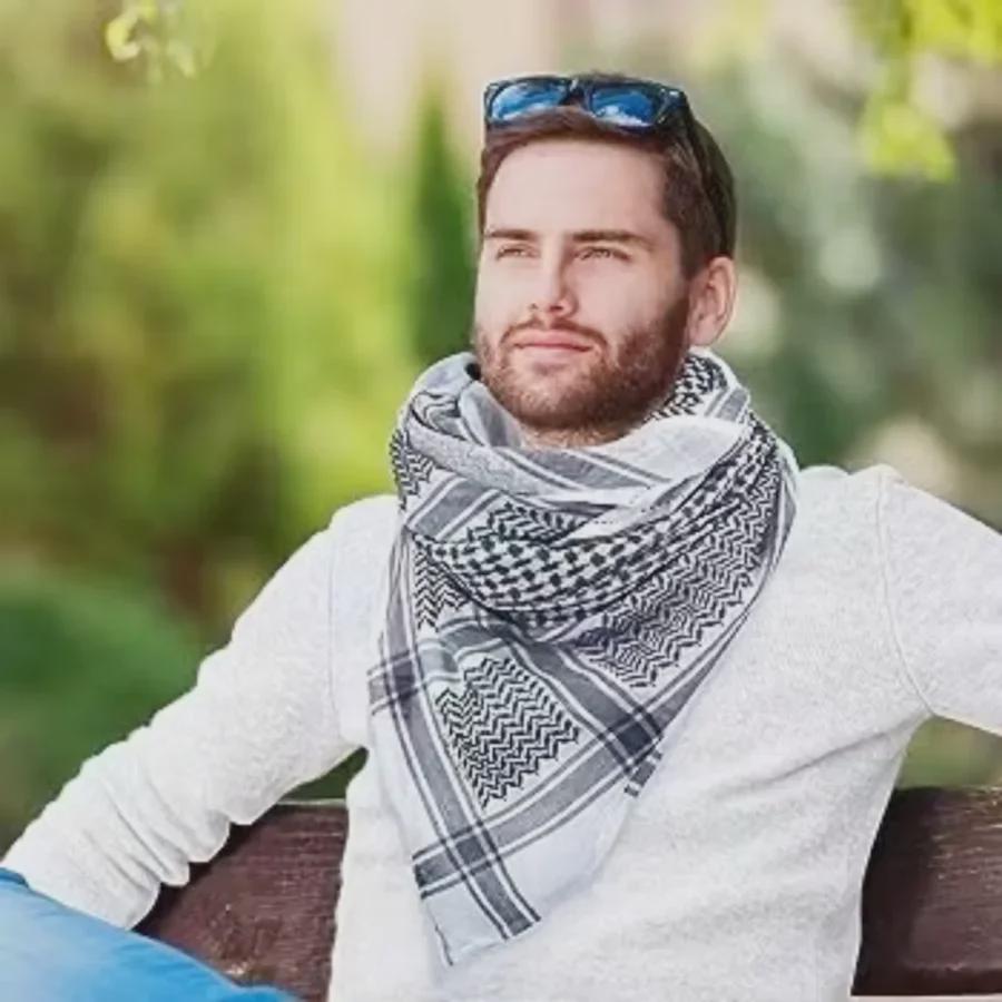 צעיף ראש מודפס לגברים מהמזרח התיכון