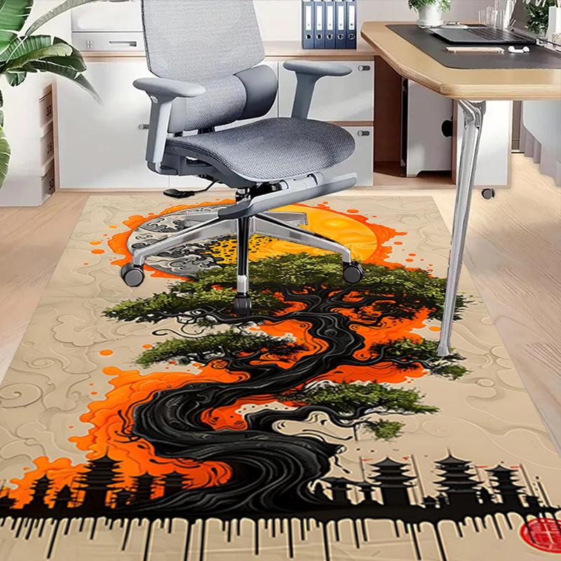 1PC Tree Sun Carpet Office Rug Mat Home Decor Area Carpet Festival Gift Office desk chair carpet Longlasting Material