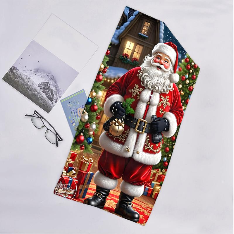 Chrismas Fashion Beach Towel: Ideal for Summer Adventures Soft, Absorbent and Quick Drying Suitable for Swimming and Bathing