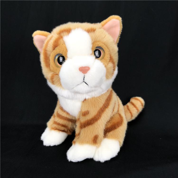 

Имитация Милый Кот Плюшевая Игрушка Домашнее Животное Кукла Милый Питомец Котенок Кукла Детский Подарок Прямые Волосы 20Cm