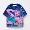 T-shirt Anime Kpop Witch Hunting Group 3D Printing Children's T-shirt Fashion Casual Cartoon T-shirt Girls' Children's Clothing