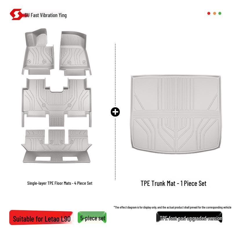 2025 Lixiang L90 TPE Full Coverage Floor Mats Interior Carpet with Fan