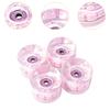 4x Skateboard Wheels with Abec-9 608RS Bearings Repair Parts Clear PU Luminous Smooth Flash Light up Longboard Wheels Rollers