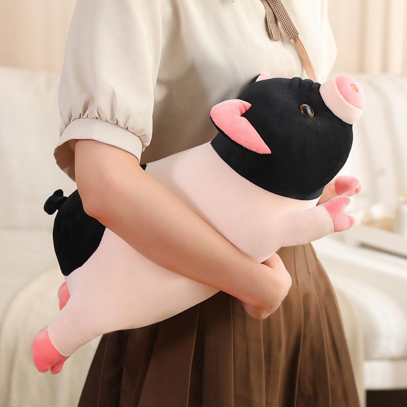 Adorable Cute Miniature Pig Plush Doll Cozy Soft Stuffed Animal For Girls Dorm Room
