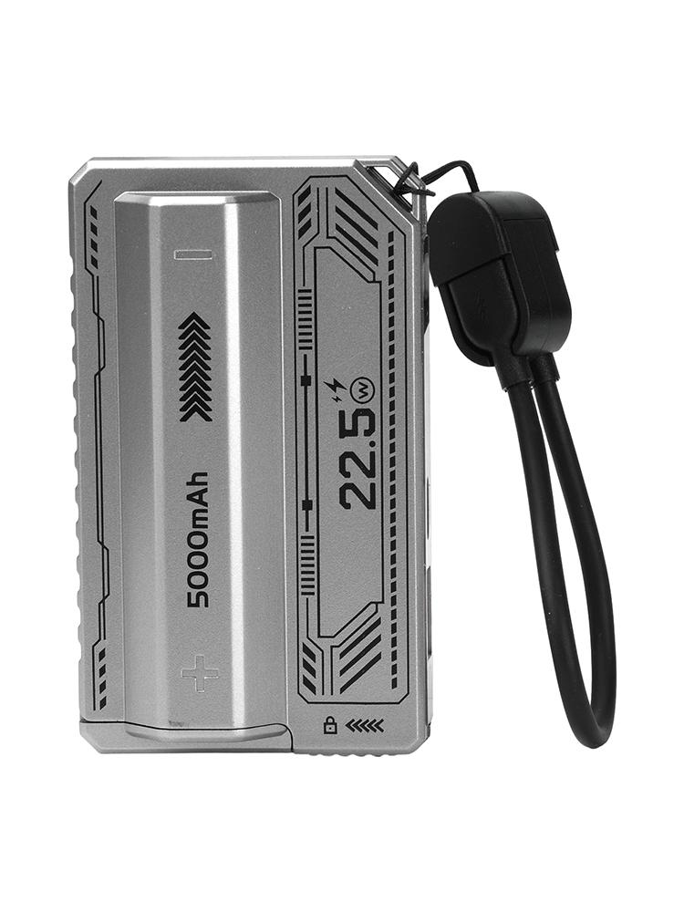 PD 65W/45W/20W Super Fast Charging Power Bank DIY Module Shell With Built-in Charging Cable DIY Battery Box Place8-Cell Pack