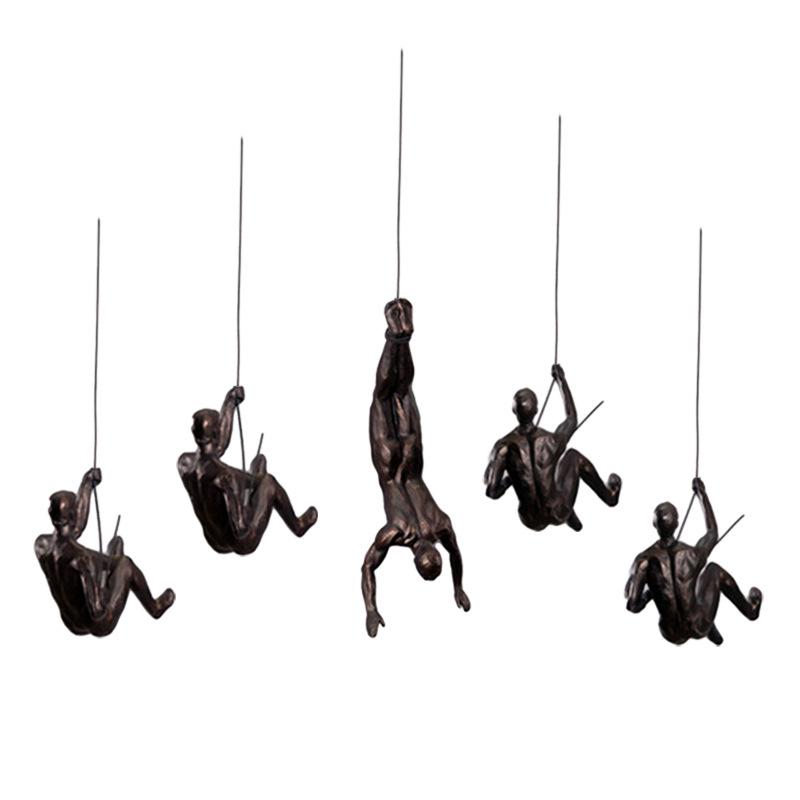 Retro Industrial Rock Climbing Wall Art for Living Room