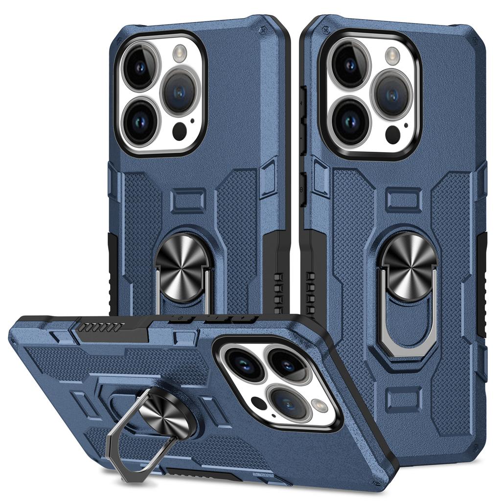For iPhone 18 17 16 15 14 13 12 Pro Max Plus iPhone X XS XR Armor Case With Holder Ring Shockproof Anti-Drop Back Cover Fundas