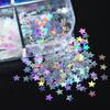 Nail Art Glitter Sequins 3D Holographic Metallic Pentagram Shaped Sequins