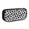Soccerly Sports Seamless Pattern Cute Pencil Case Boys Girls Large Capacity Footbally Pencil Bag Pouch Students Stationery