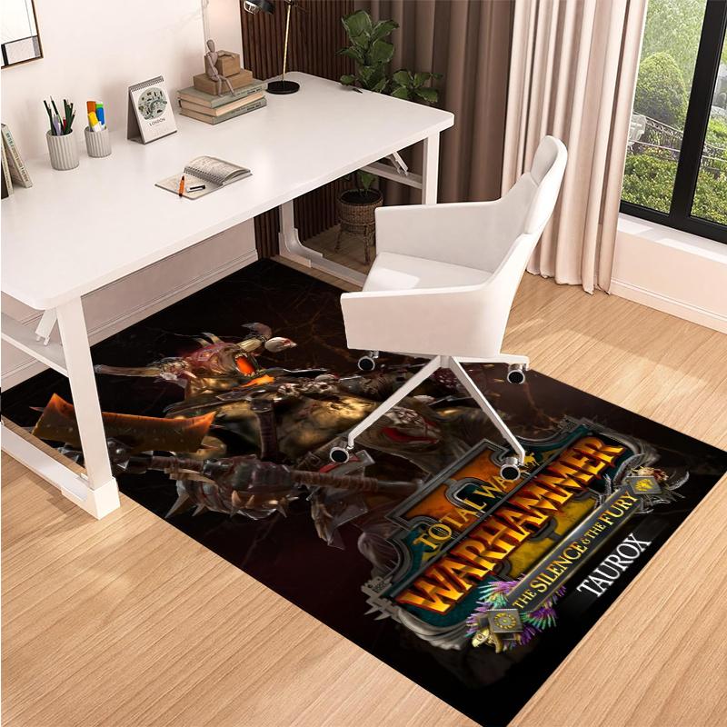 Total War Warhammer Printed Carpet, Rug for Office Chair Living Room Bedroom Kitchen Room Decor Gifts.