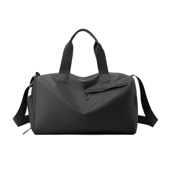 

Waterproof Gym Bag Duffle Bag with Shoe Compartment Wet Pocket Gym Tote Crossbody Duffel for Men Women Travel Fitness Workout Short Trips чёрный