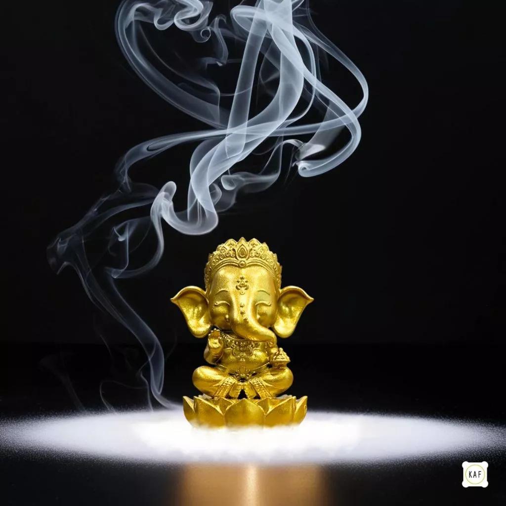 Ganesha Elephant Head Hinduism God Statue Powerful Success Amulet Talismans Jewelry Vintage Protect Health Lucky Rich