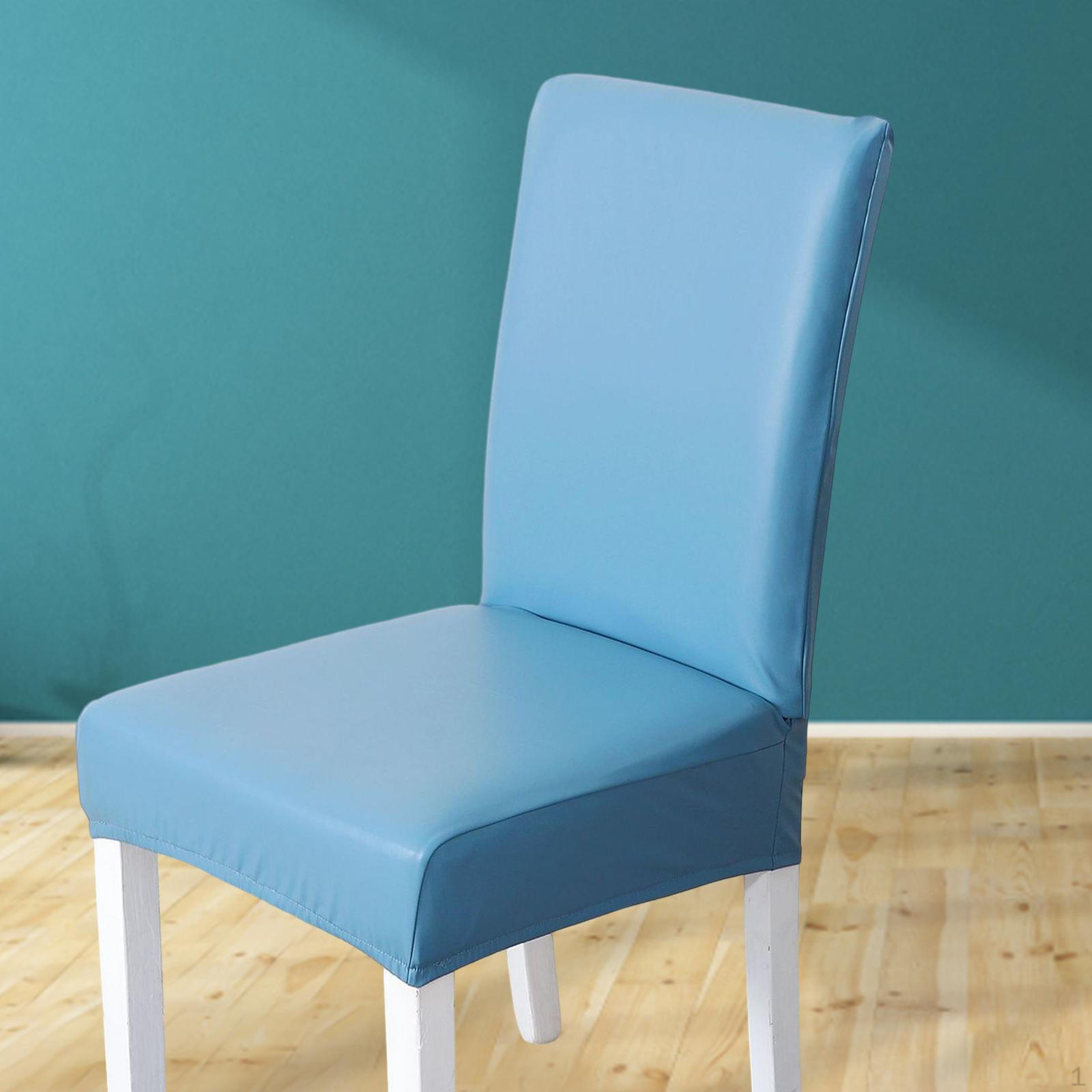 Chair Covers Covers, Removable Seat Protector, Stretch Waterproof Decorative, Universal for Blue