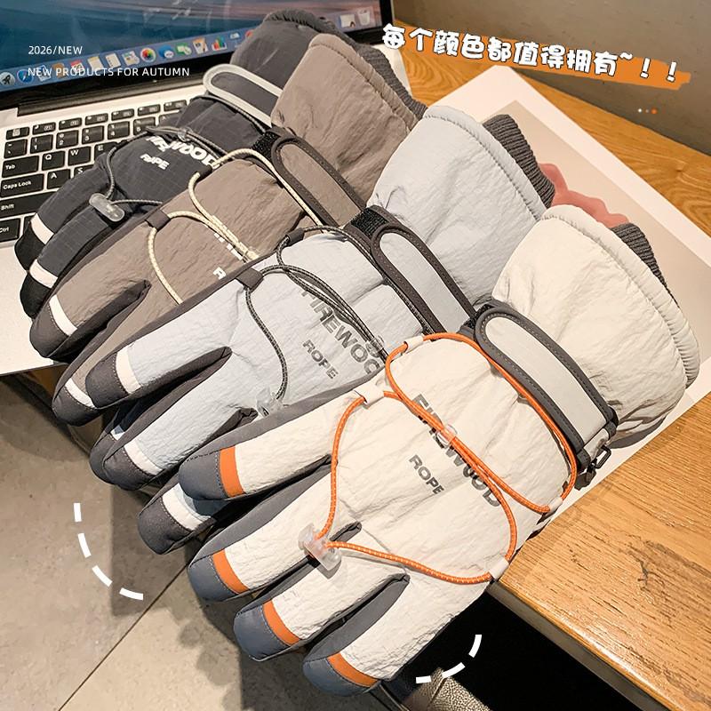 Womens Winter Warm Skiing Hiking Gloves Windproof Waterproof Touchscreen Thick Fleece Lined Outdoor Cycling