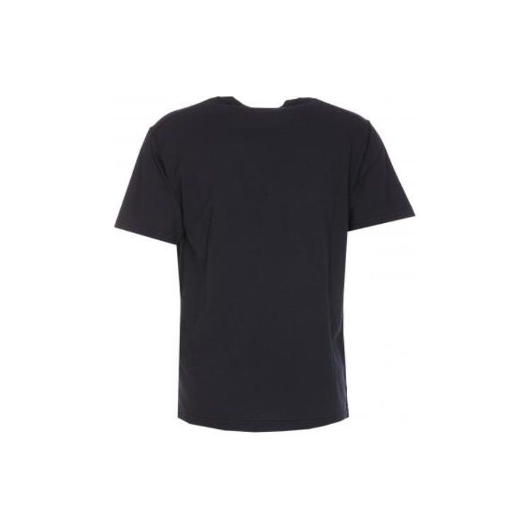 Stone Island Logo Round Neck Short Sleeve T-Shirt Men Tops Navy-Blue 801523757-A0020