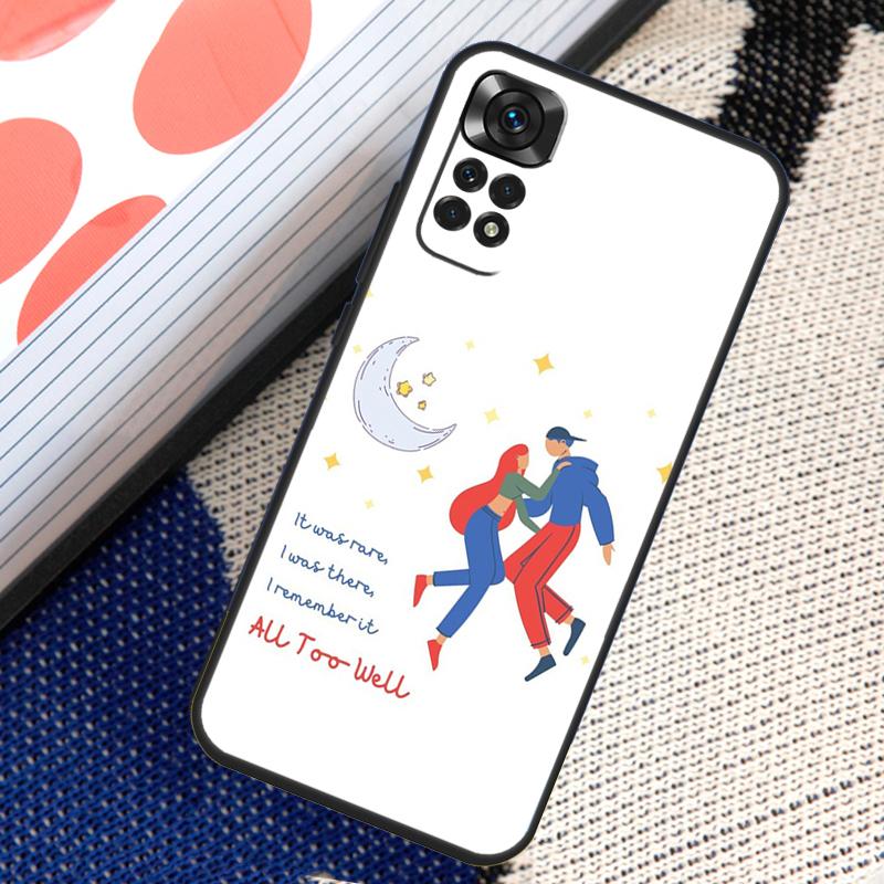 All Too Well Lyrics Art Case For Xiaomi Redmi Note 11 10 8 9 12 Pro Note 11S 10S 9S 8T Redmi 10 10C 12C 9C 9T Cover