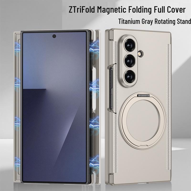 Samsung ZTriFold Magnetic Rotating Stand Case with Screen Protector Samsung ZTriFold