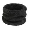 Women Scarf Solid Color Thickened Plush Soft Fabric Winter Scarf Outdoor Activities Cycling Windproof Cold Weather Scarf