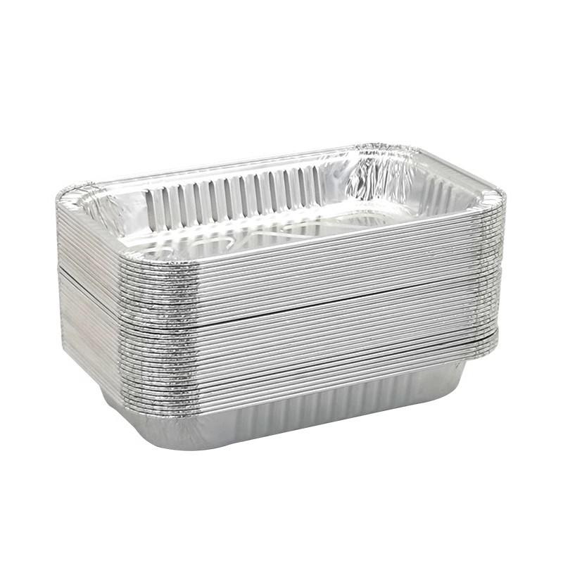 Kenmaidu Thickened Rectangular Tin Foil Box – High-Temperature Resistant Disposable Aluminum for Baked Wings, Oven Use, Customizable