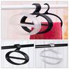 10Pcs Oval Scarf Holder Hanger Closet Space Saving Clothes Display Slots Holder Plastic Circle Scarf Belt Tie Hanger Racks