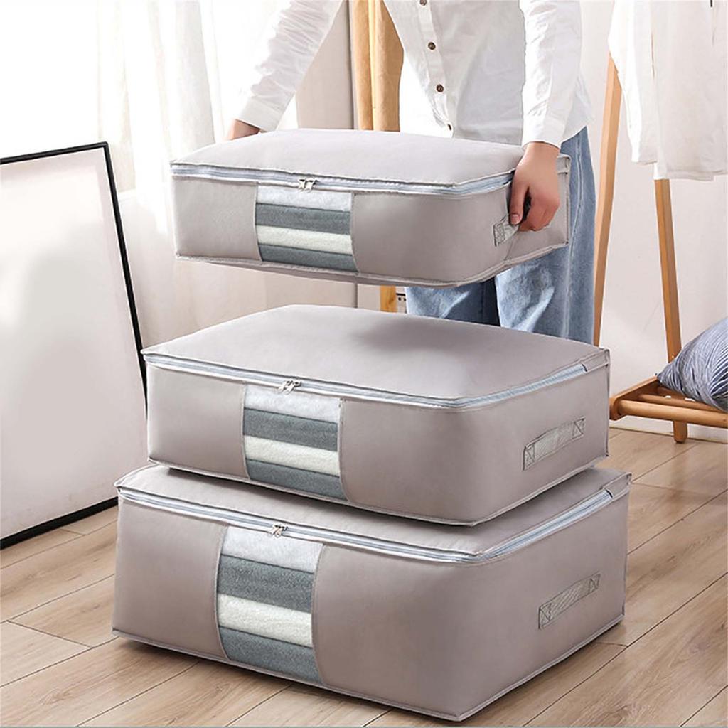 Foldable Storage Bag Clothes Blanket Quilt Closet Sweater Organizer Box Pouches