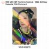 Red Velvet Carte photo d'anniversaire du Reve Festival 2022 POB KT4 AM MS MP SM SW KPOP