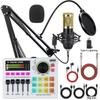 BM800 USB Microphone and Sound Card Set for Mobile, PC & Podcast with Headphones