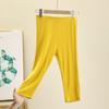 Women's High Waist Capri Pants Slim Fit Leggings Soft Modal High Stretch Solid Color Summer Casual Anti Chafing Safety Bottoms