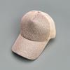 Sequins Solid Color Baseball Cap Ladies Mesh Shade Outdoor Leisure Travel Fashion Network Hat