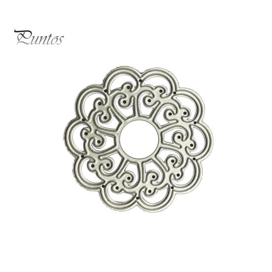 

Кружевной цветок металлический трафарет DIY Скрапбукинг тиснение бумажные карты альбом трафарет серебряный