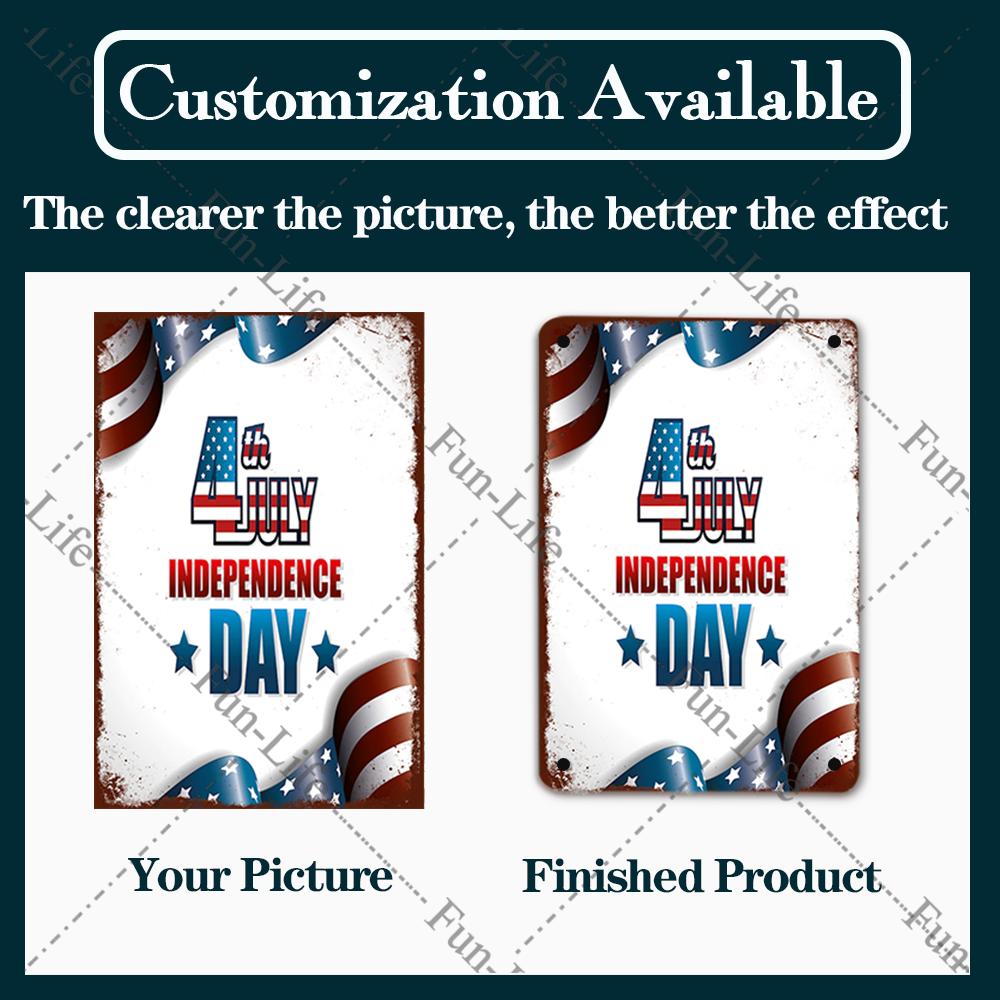 One Piece Ziua Națională Franceză 14 iulie Poster metalic Vintage Shabby Sign Decor pentru casă Placă retro Decor artistic de perete 20x30 cm