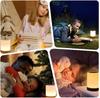 Night Light Touch Sensor Lamp Bedside Table Lamp for Kids Bedroom Rechargeable Dimmable Warm White Light RGB Color Changing