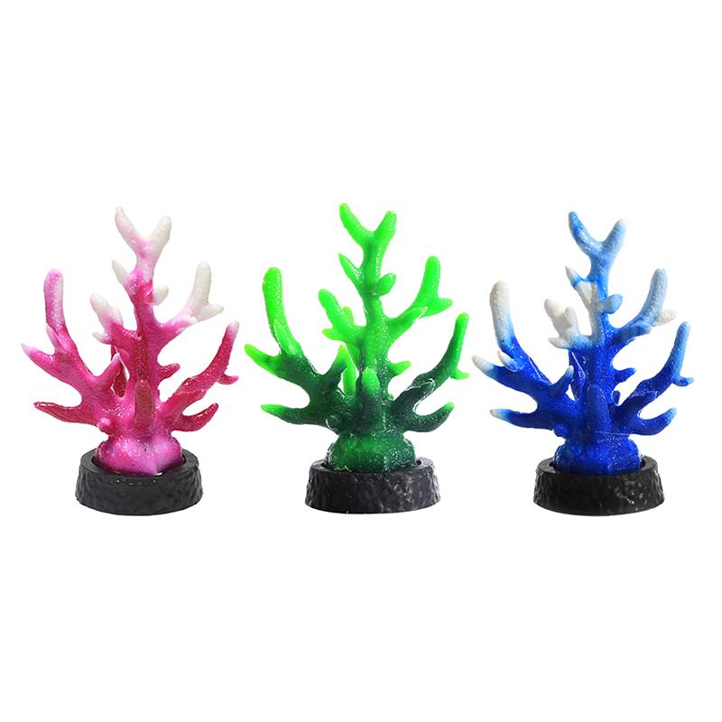 2Pcs Creative Simulation Mini Coral Reef Aquarium Ornaments Fish Tank Decorations Home Tank Landscape Decor Accessories Gifts